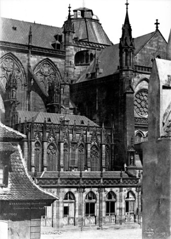 Cathédrale_Strasbourg_-_façade_Sud_partie_centrale_-_Le_Secq_1851
